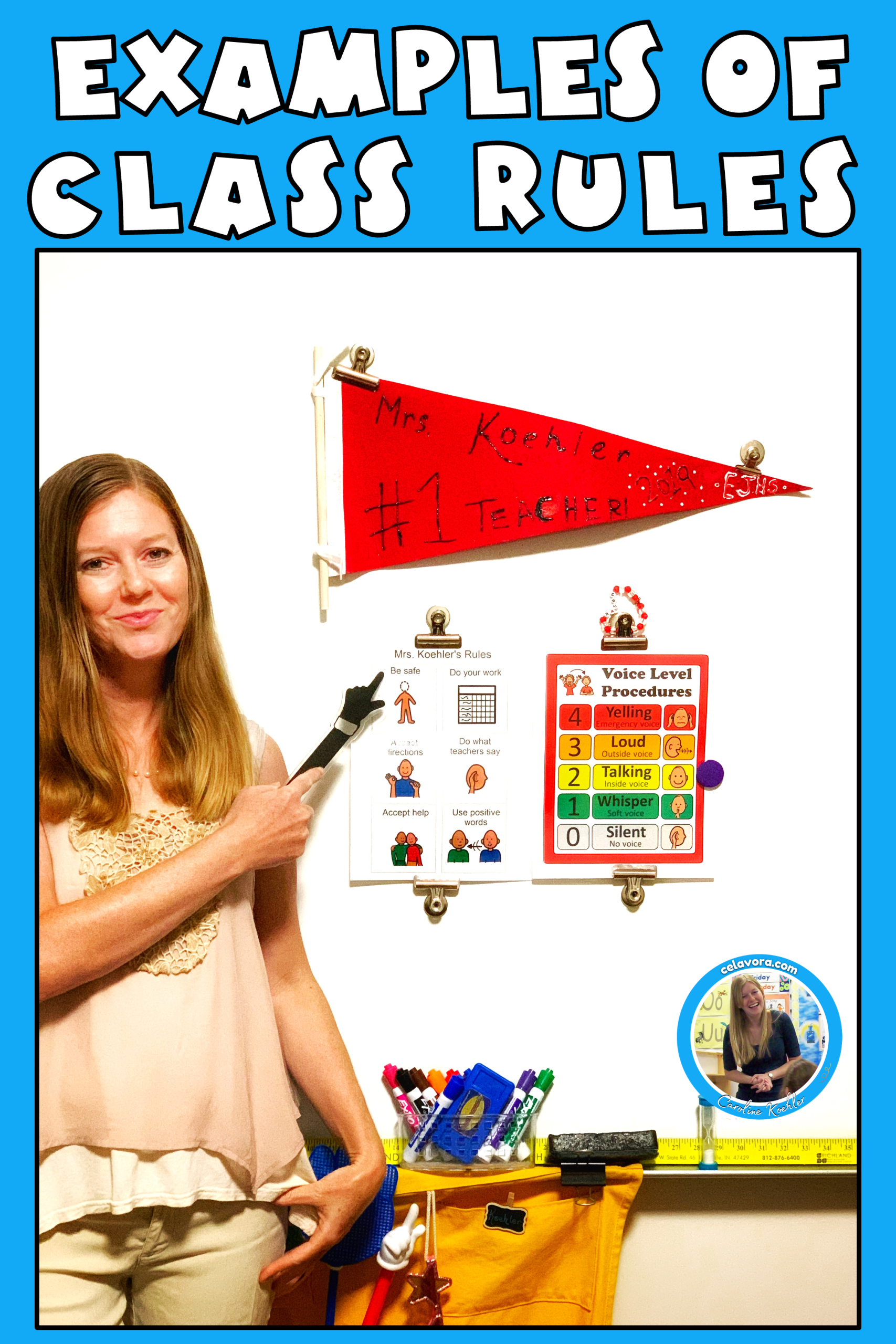Caroline Koehler's examples of classroom rules and procedures