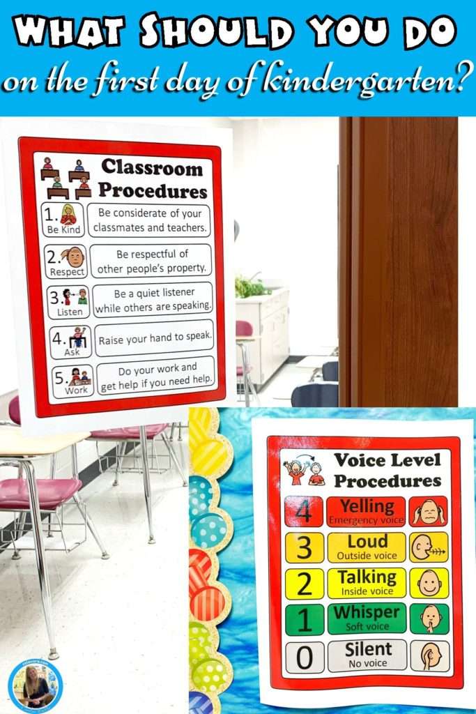 Classroom rules and procedures posters for back to school activities