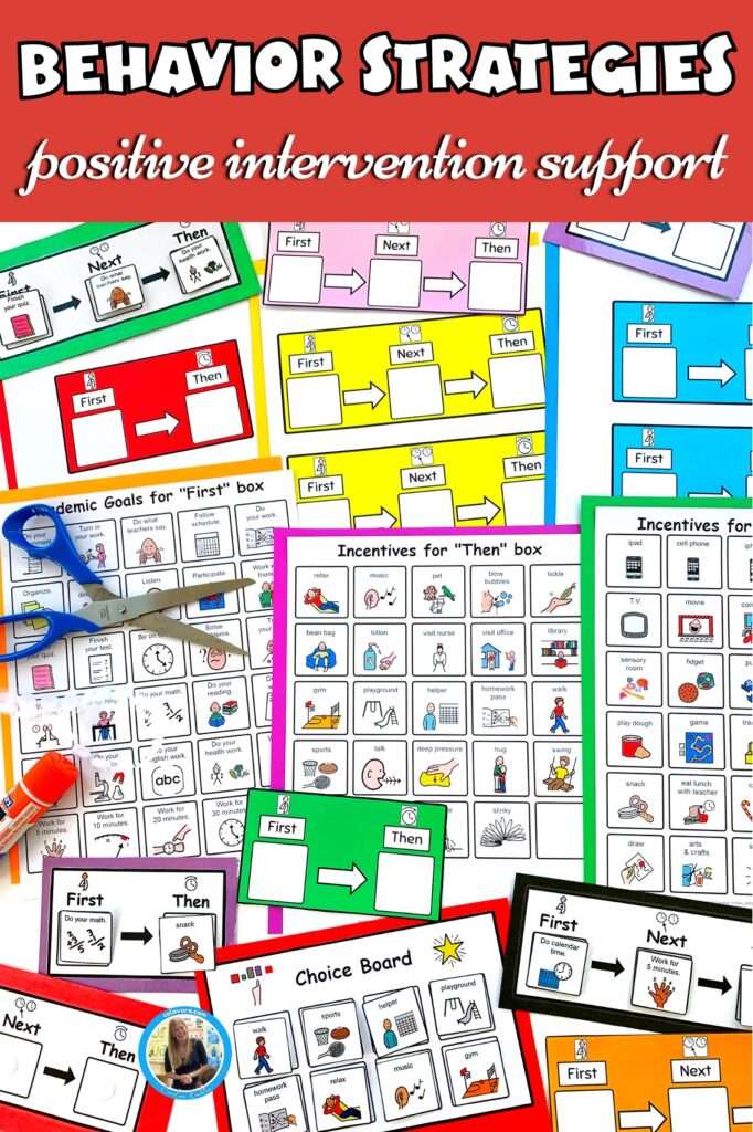 First, Next, Then boards give positive behavior support and intervention success