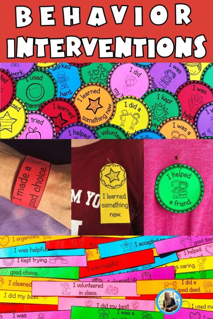 Bragging badges, bracelets, and ribbons for positive supporting behavior intervention
