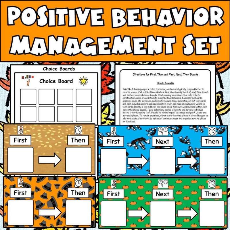 Thanksgiving First Then Boards Behavior Management Charts Token Board Autism - Image 4