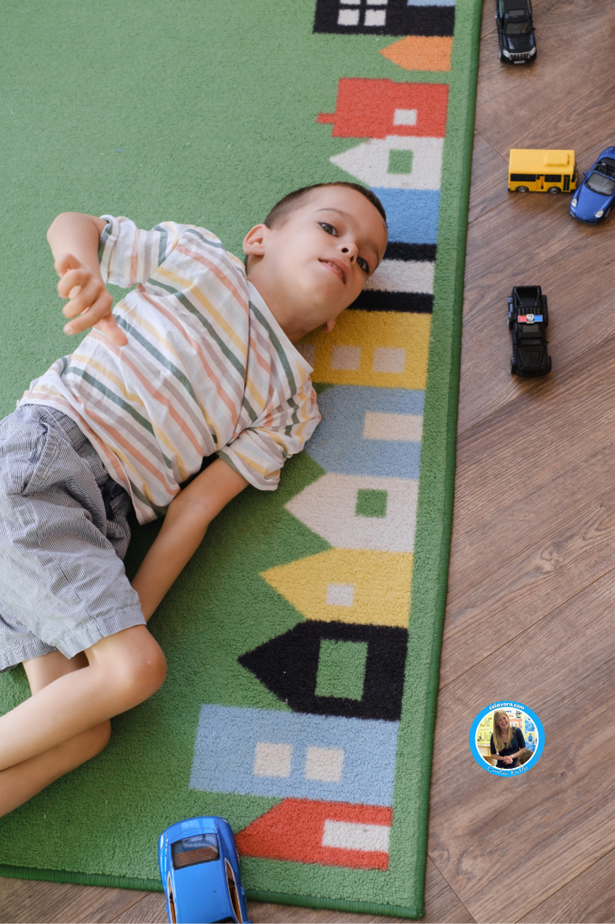 How to stop a temper tantrum showing a student to calm down area at home.