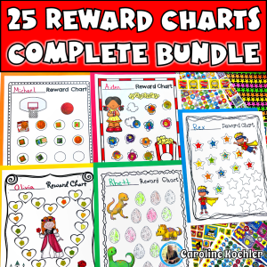 25 reward charts complete bundle of sticker chart printables