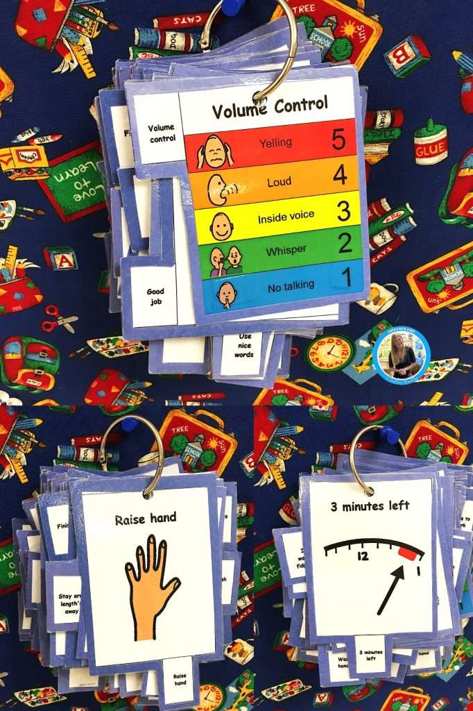 Free printable cue cards in the classroom