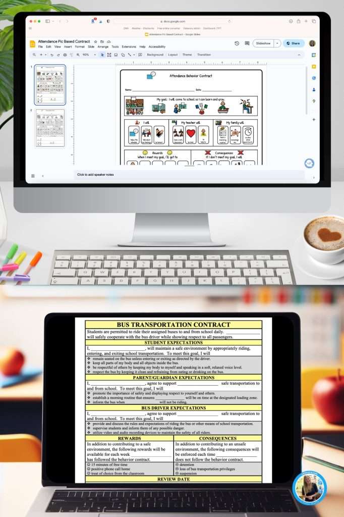 behavior contract for students set