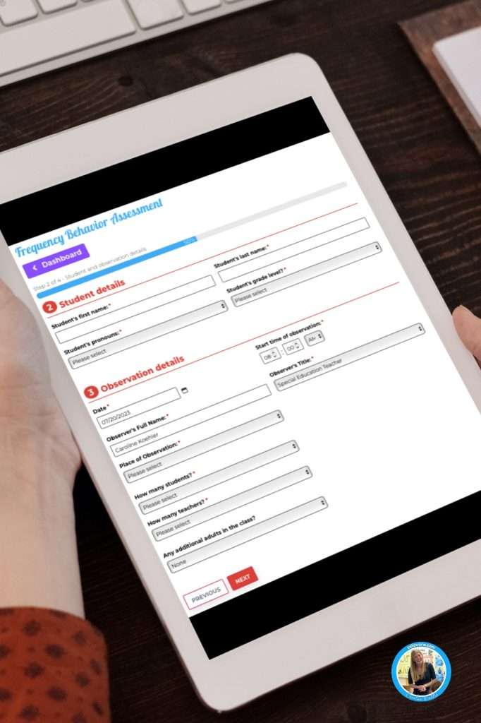 Fast progress monitoring for behavior frequency recording using an online digital program.