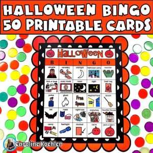 Halloween bingo 50 printable cards