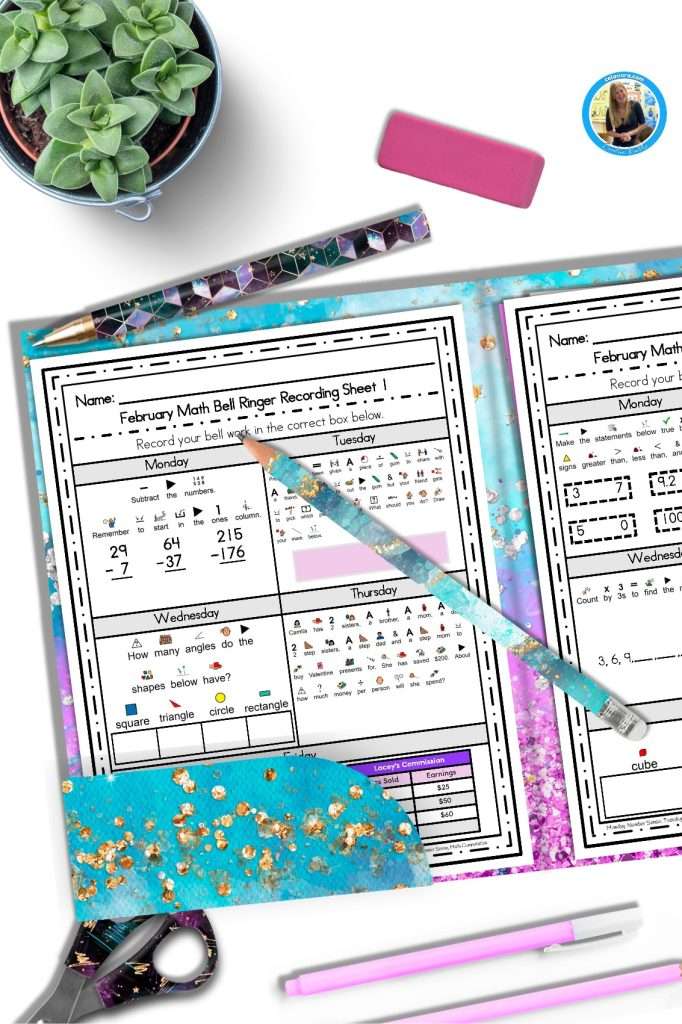 Math life skills curriculum showing of February set of worksheets for kids with special needs
