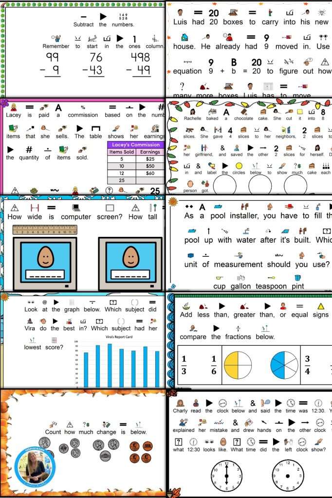 Math special education curriculum for the 10 months of the school year