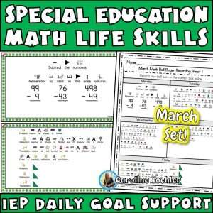 Special ed math programs, March set