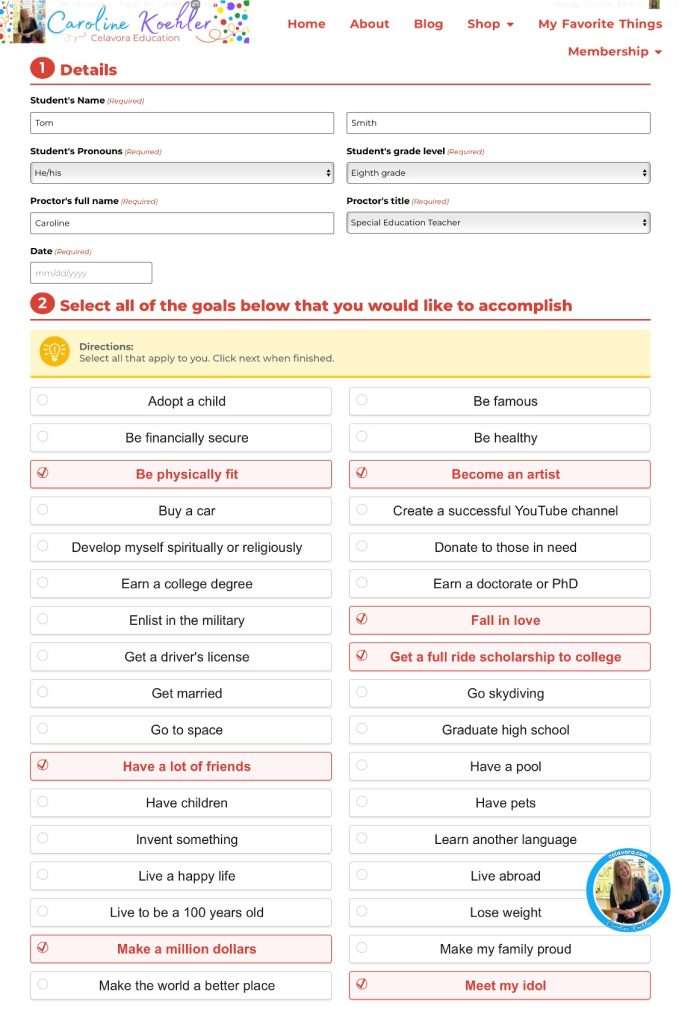 transition plan for students with disabilities digital tool at celavora.com
