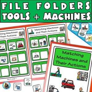 Tools and machines file folders activities for preschool and special education