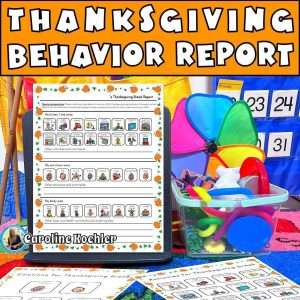 Thanksgiving note to parents home to school behavior report
