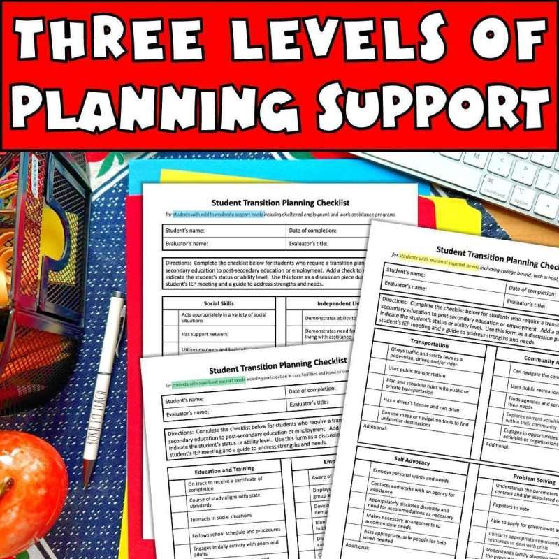 Transition planning IEP three levels of planning support for students with special ed needs