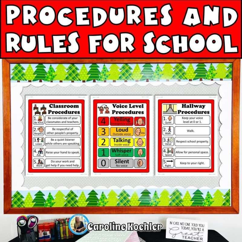 classroom rules and procedures for school