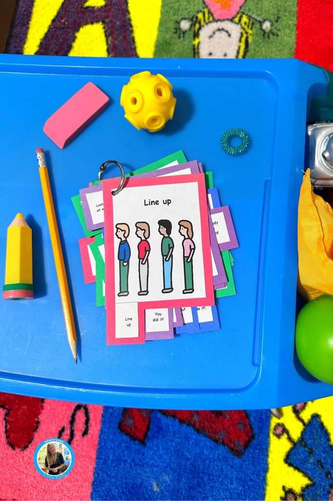 Classroom visual cue cards printable set