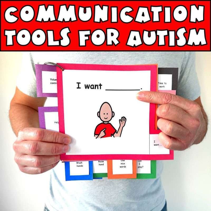 Non verbal cue cards communication tools for autism