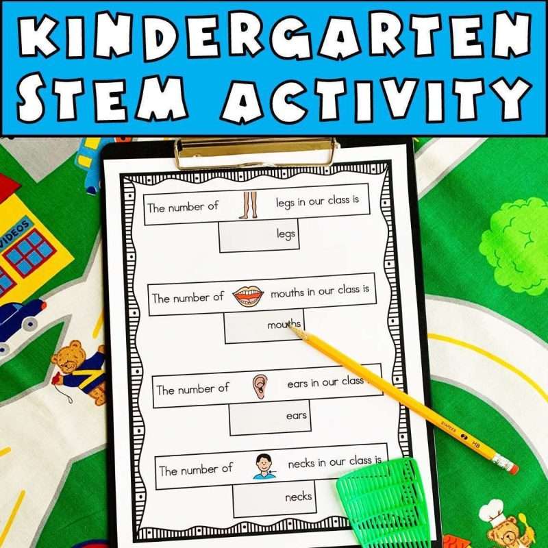 Body part worksheet pdf kindergarten stem activity