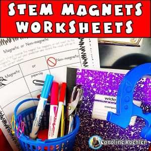 Kindergarten magnet worksheet for stem magnetic activities