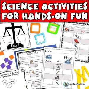 kindergarten science sheets for hands-on, fun science activities