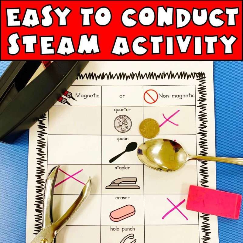 Magnet lessons that are easy to conduct as STEAM kindergarten activities