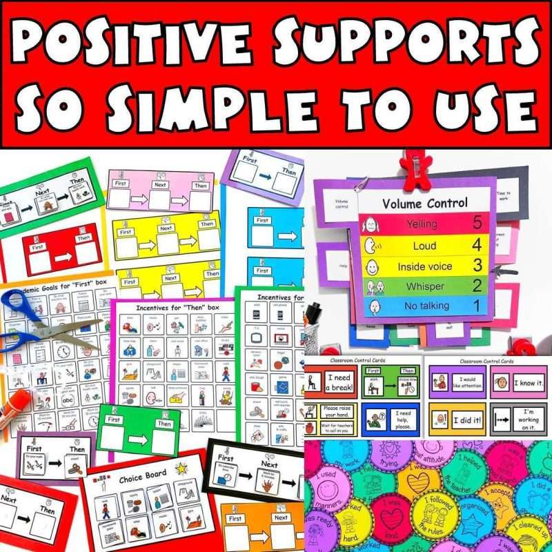Classroom management strategies with positive support that are so simple to use.