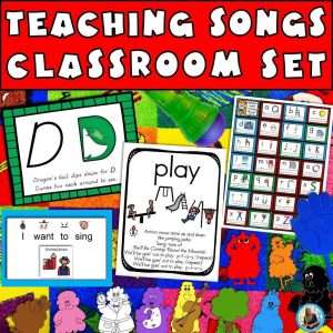 Kindergarten songs with lyrics in a teaching songs classroom set with abc alphabet letter worksheets, sight words, crazy color creatures, and circle time songs.