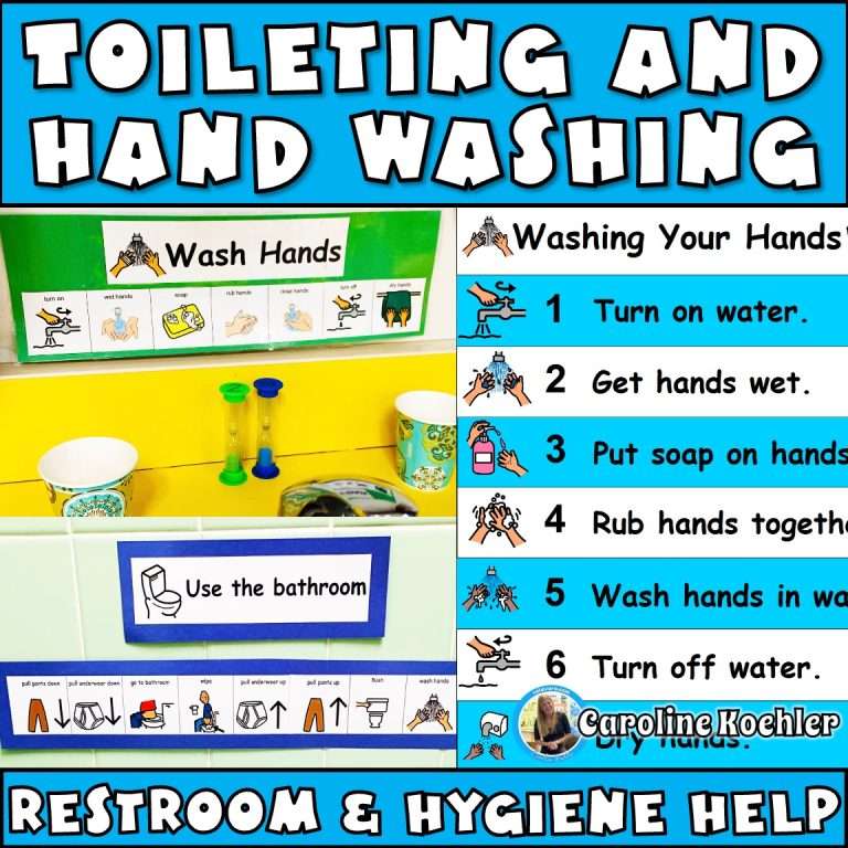 Potty training for autism including toileting and hand washing hygiene help
