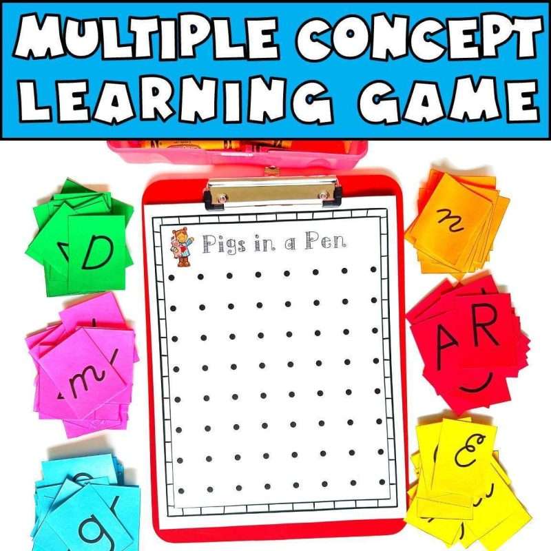 ABC activity for kindergarten with multiple concepts learning game