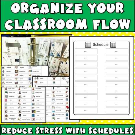 Autism Daily Visual Schedule Templates and Picture Pieces - Caroline ...