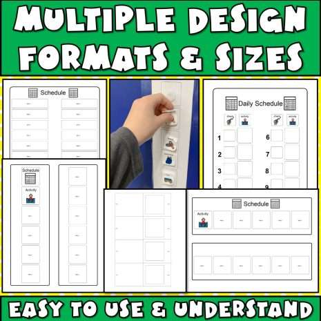 Autism Daily Visual Schedule Templates and Picture Pieces - Caroline ...