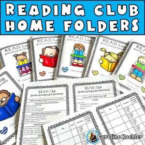 reading log printable club home folders