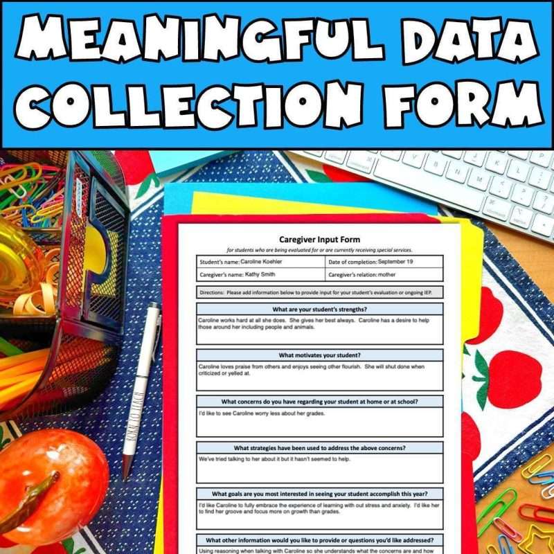 Tell me about your child parent form for special education