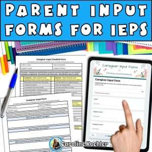 Special education parent questionnaire
