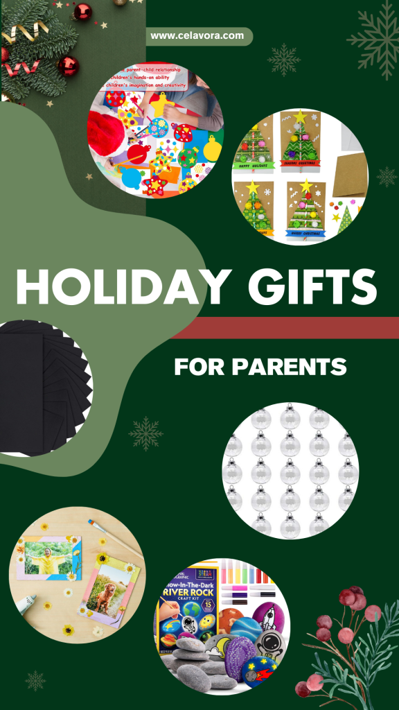 Parent gift ideas to make in school for holiday presents.