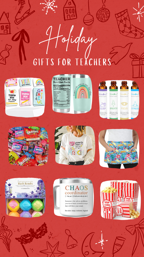 Special education teacher gift list for the holidays.