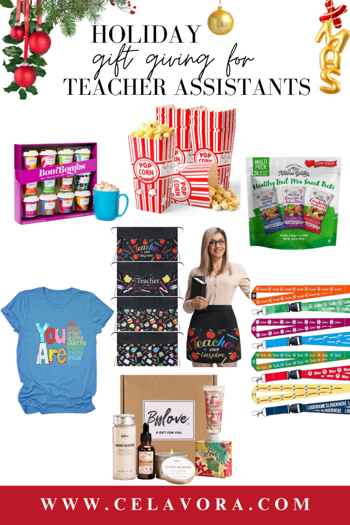 Teacher assistant gift giving ideas for the Christmas holiday
