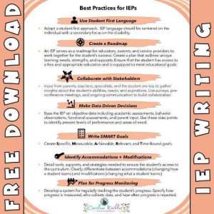 Best practices for IEP
