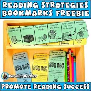 Reading strategies bookmark promote reading success