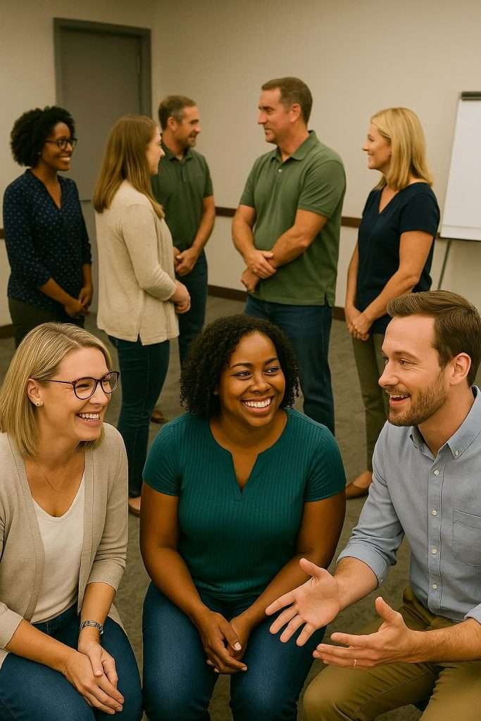 Team building activities for teachers showing an activity called table talk.
