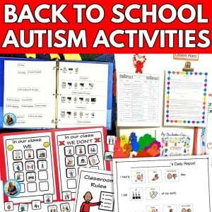 First day of school autism activities
