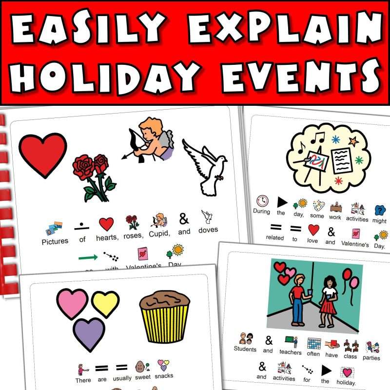 Valentine's Day social skills easily explain holiday events.