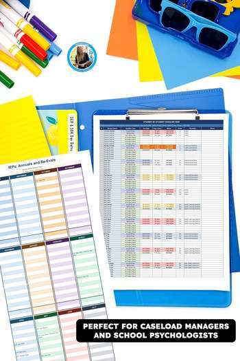 60 day IEP calendars for special education teachers and school psychologists