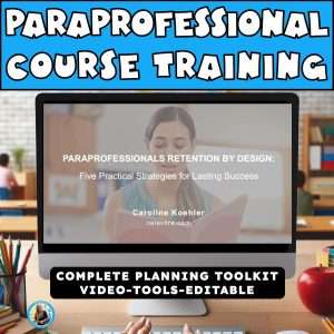 Teacher assistants training for special education