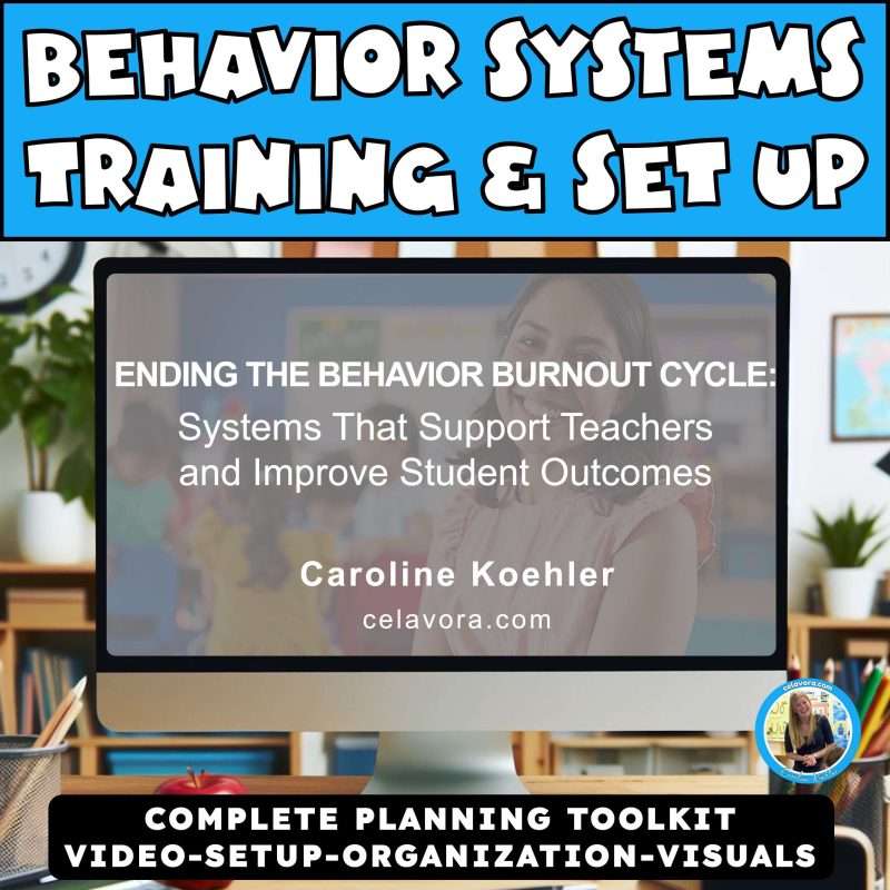Teaching behavior systems and setup for special education
