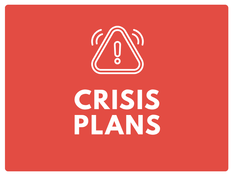 Crisis plans
