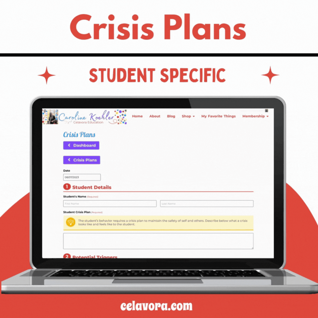 crisis plans template
