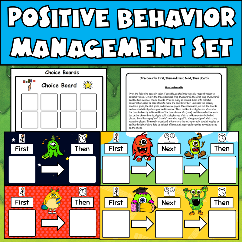 Monster Behavior - special education teaching resource